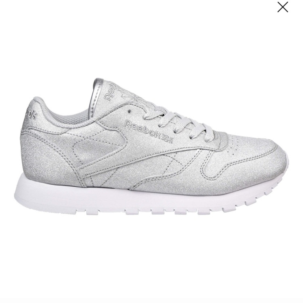 Reebok Classic leather sneaker diamond/silver